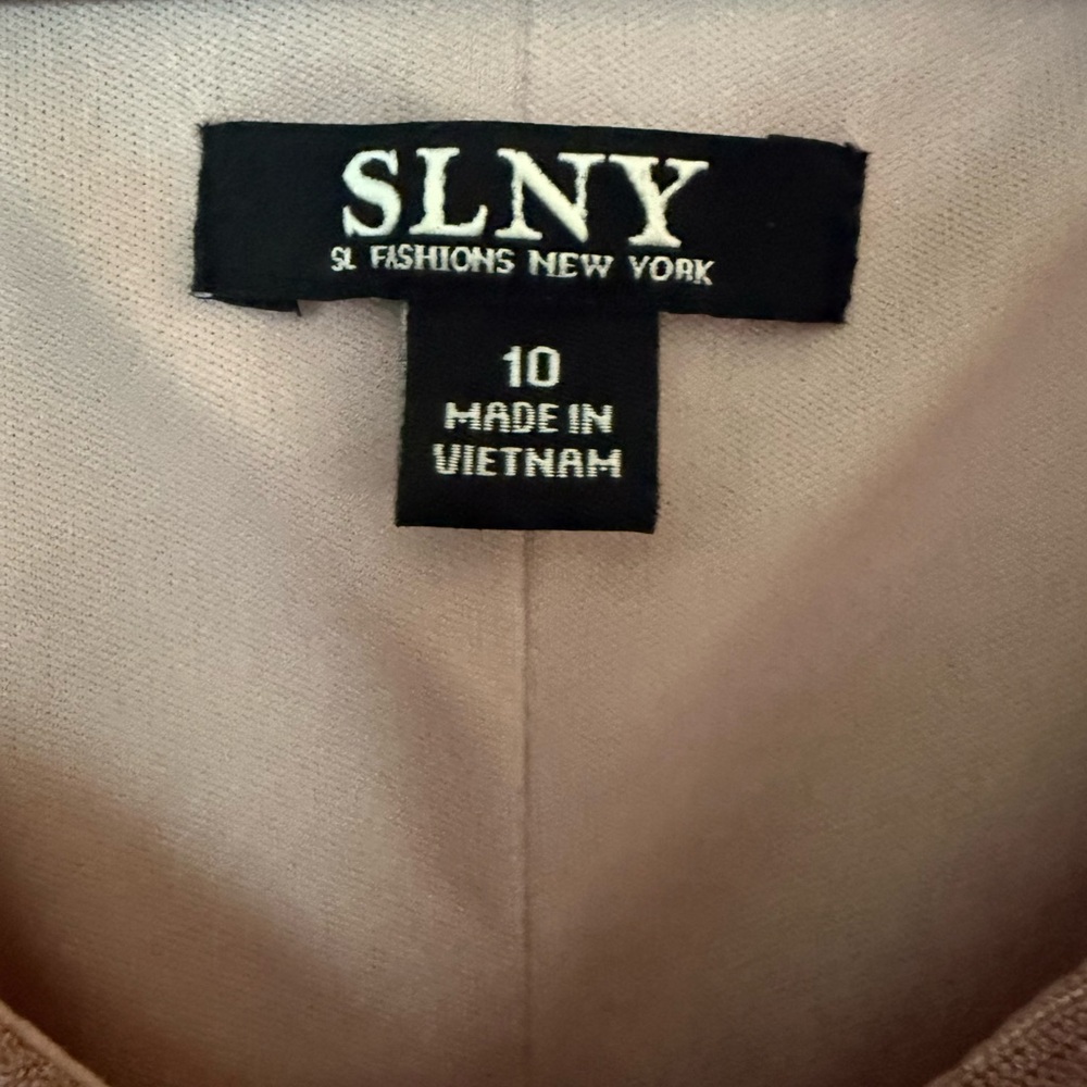 SLNY Shimmering Mauve High Low Dress - Picture 2 of 10